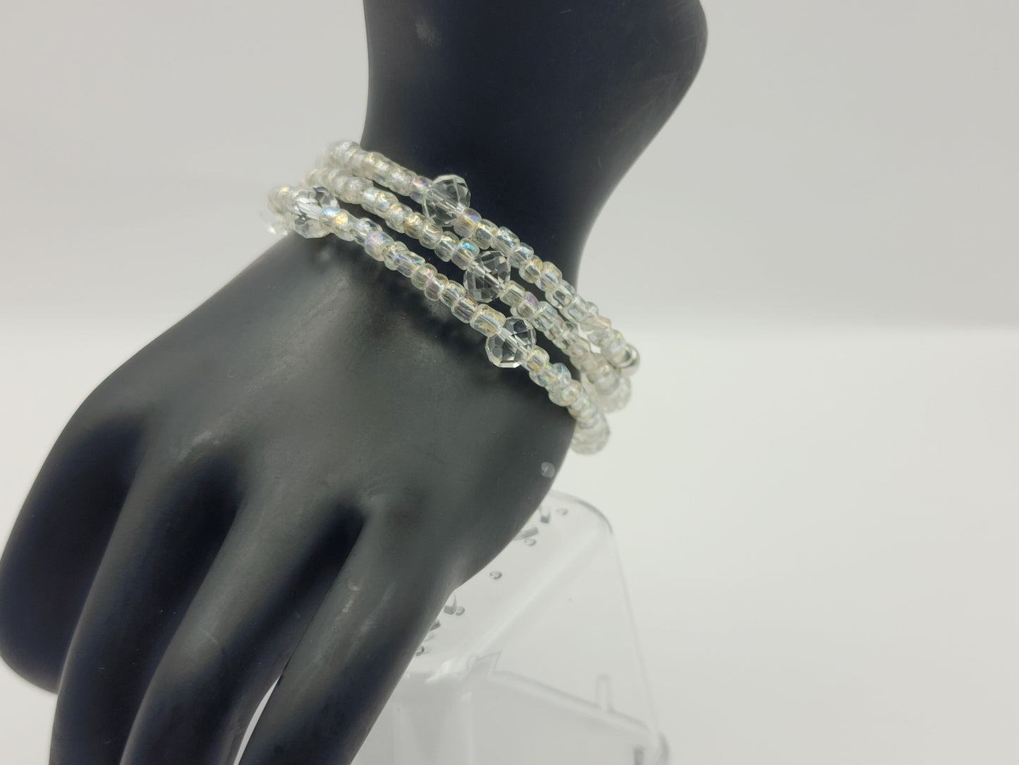 Crystal Clear Wrap-Around Bracelet