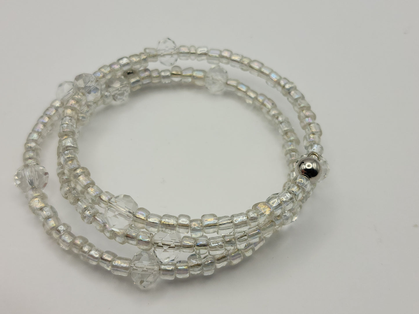 Crystal Clear Wrap-Around Bracelet