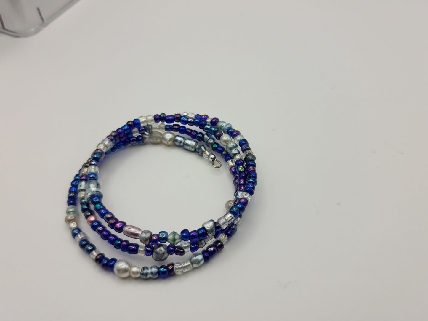 Blue/Purple Iridescent Wrap-Around Bracelet