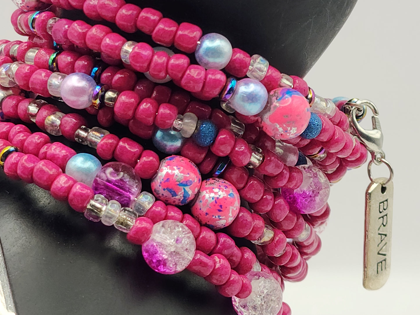 Unique Seed Bead Wrap-Around Bracelet
