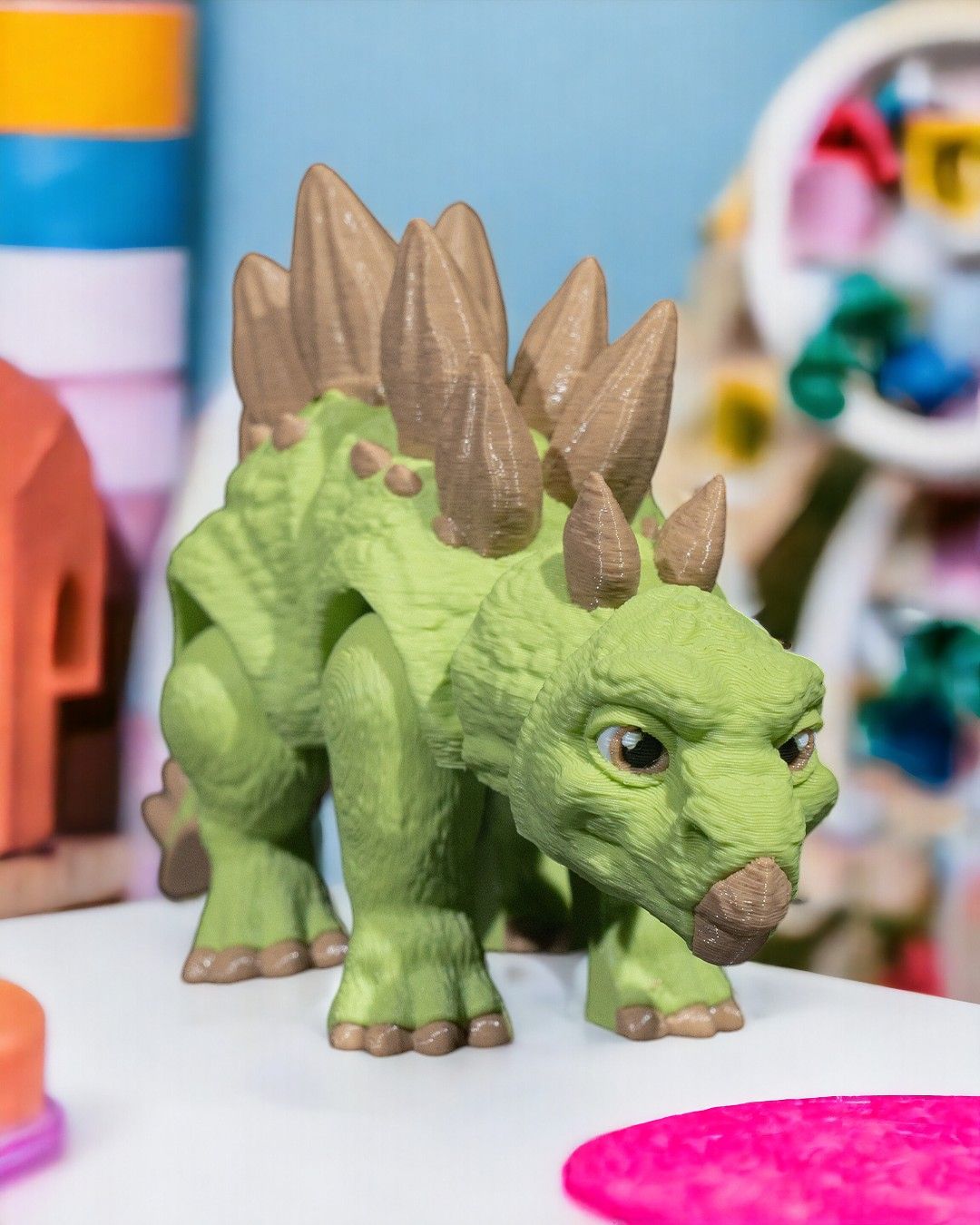 Articulated 3D Printed Stegosaurus