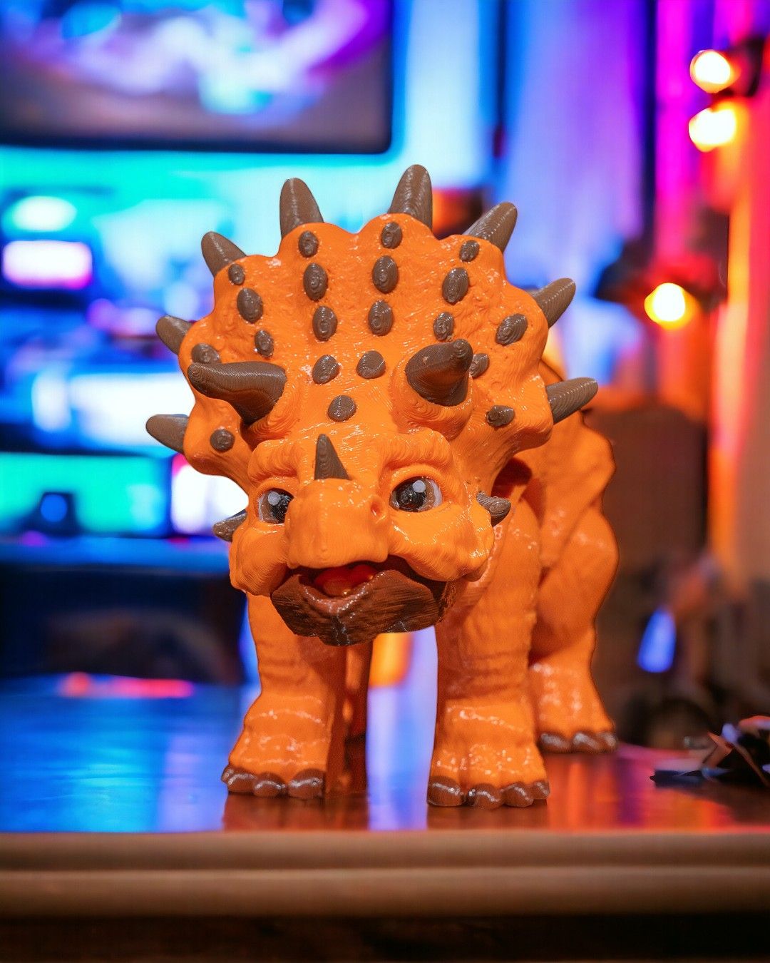 Articulated 3D Printed Triceratops
