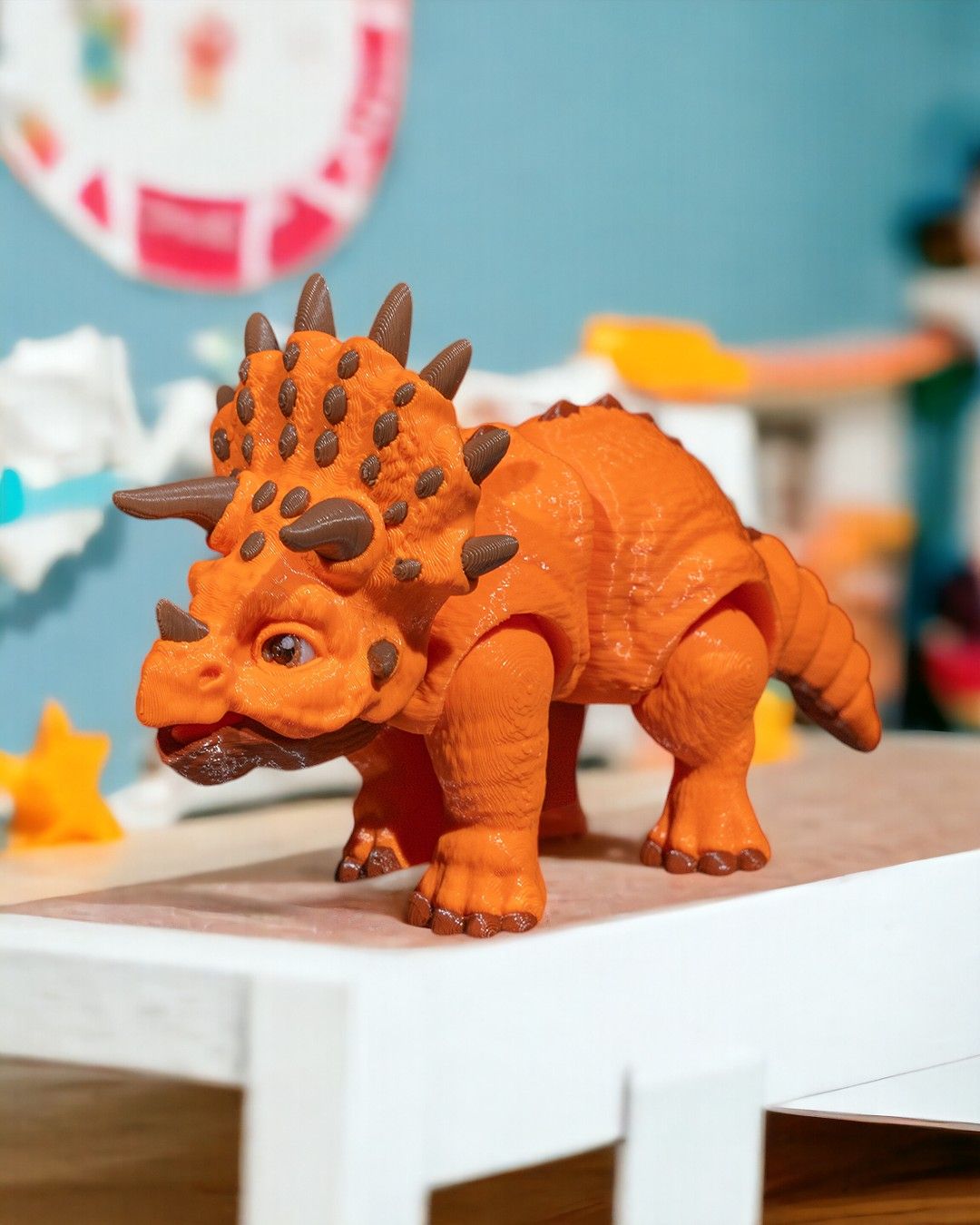 Articulated 3D Printed Triceratops