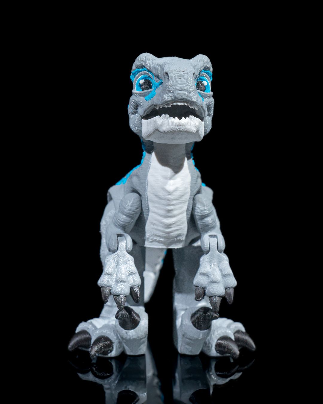 Articulated 3D Printed Velociraptor