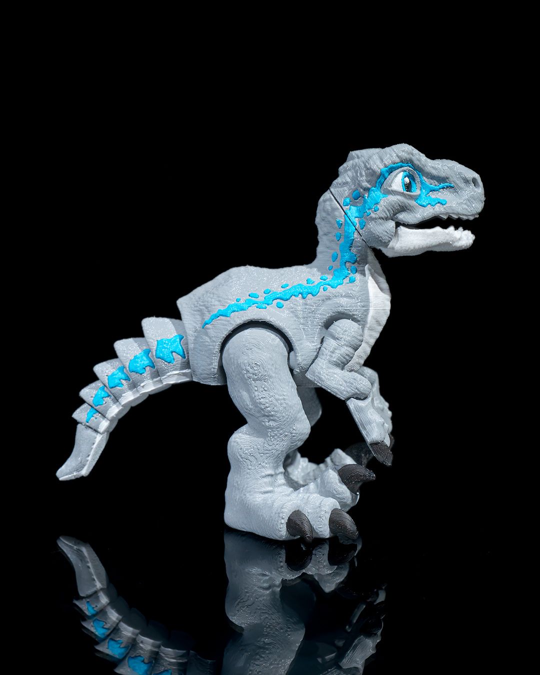 Articulated 3D Printed Velociraptor