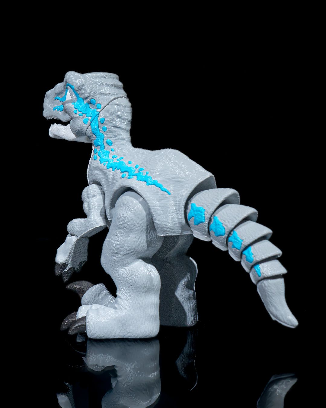 Articulated 3D Printed Velociraptor
