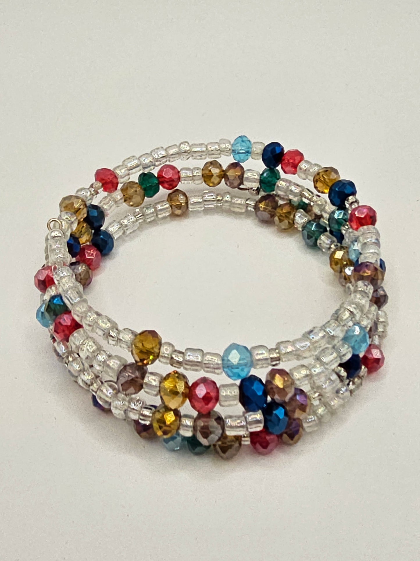 Rainbow Crystal Glass Bracelet