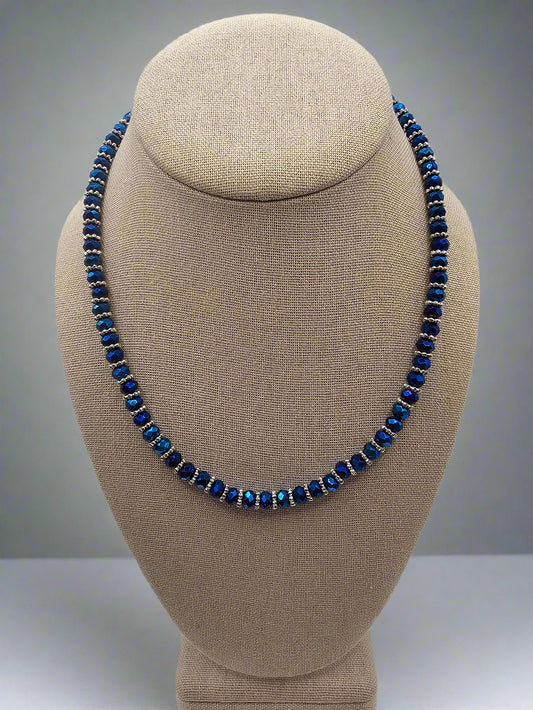 Crystal Blue Necklace