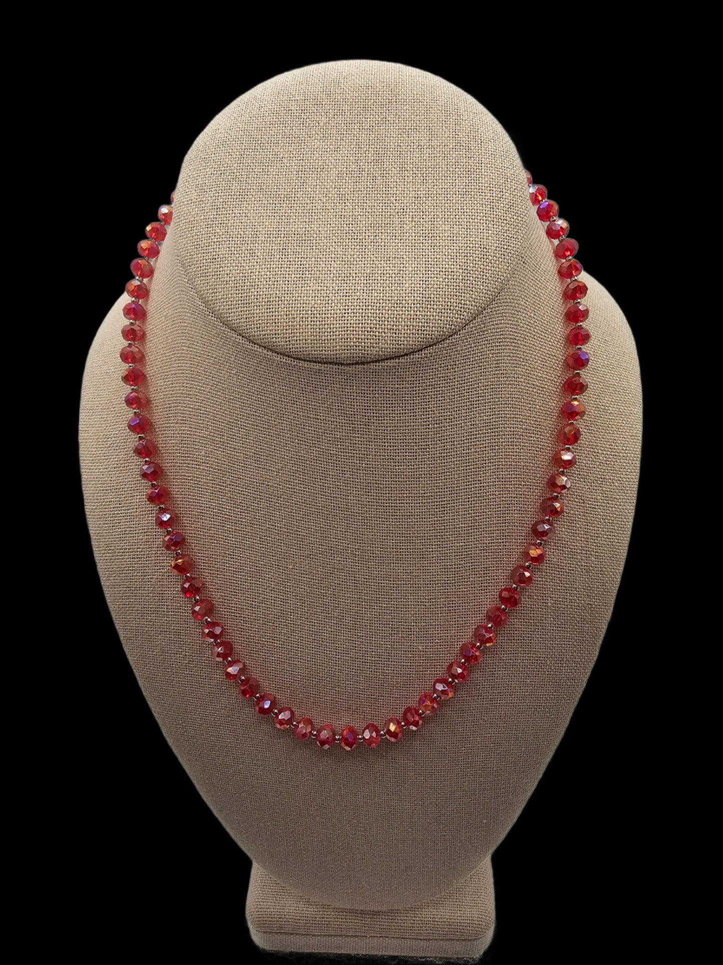 Red Austrian Crystal Necklace