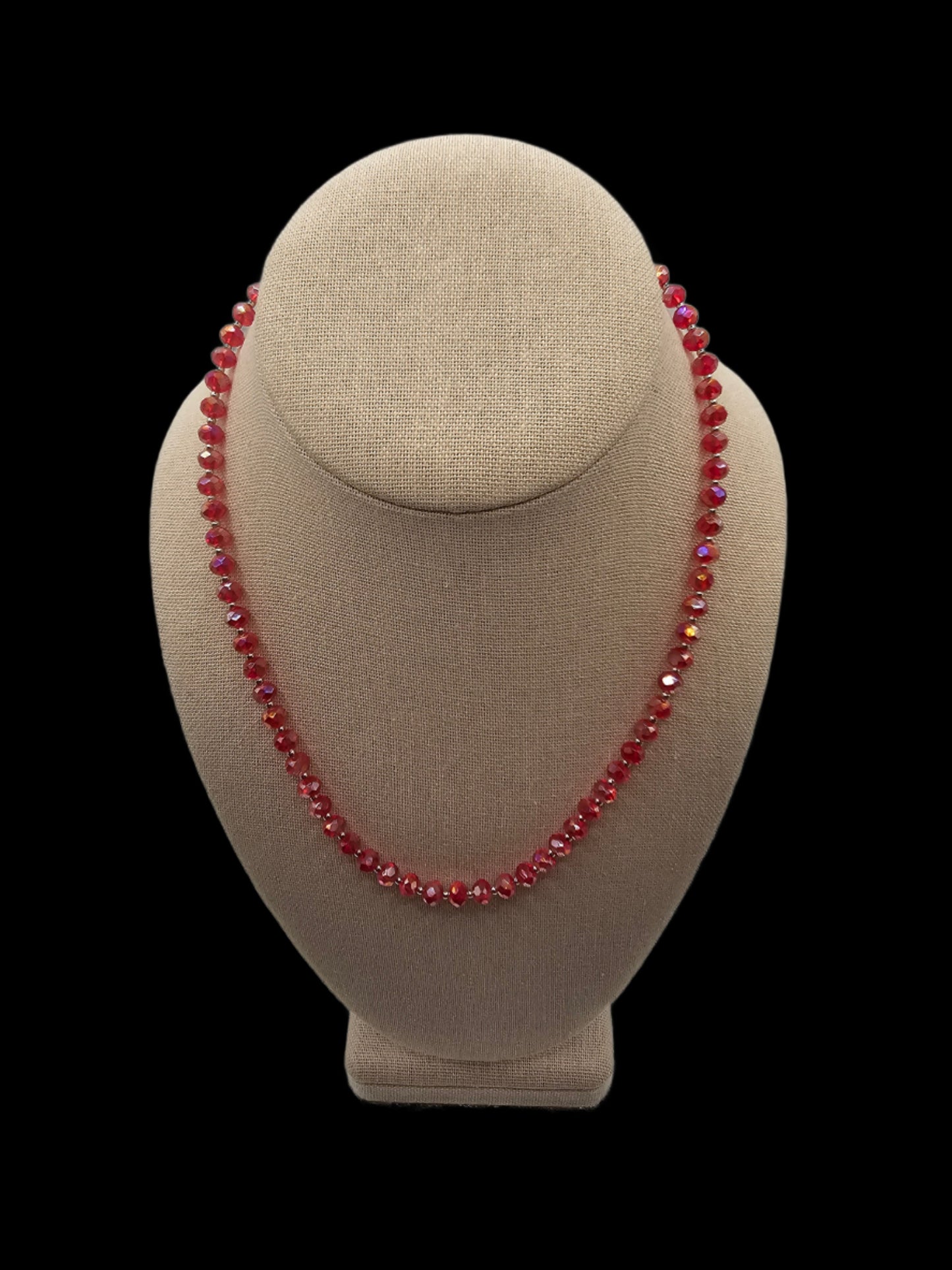 Red Austrian Crystal Necklace