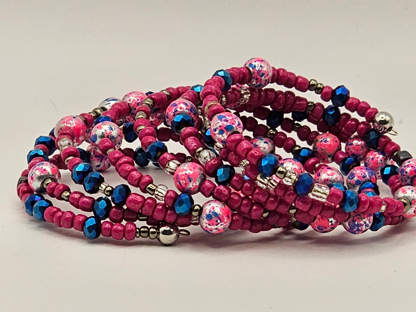 Unique Glass and Seed Bead Bracelet