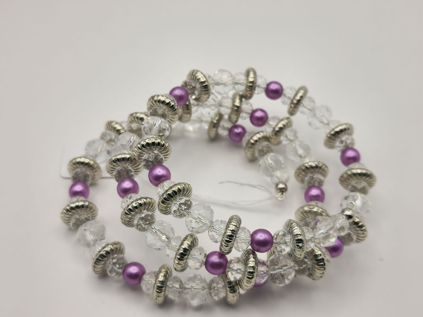 Faux Purple Pearl and Glass Beads