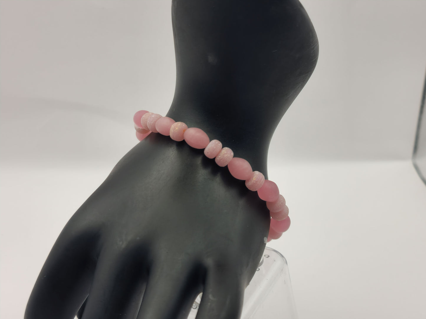 Pink Stretch Beaded Bracelet