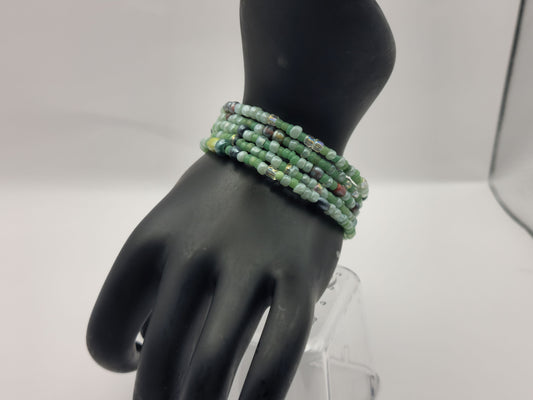 Light Green Seed Beed Bracelet