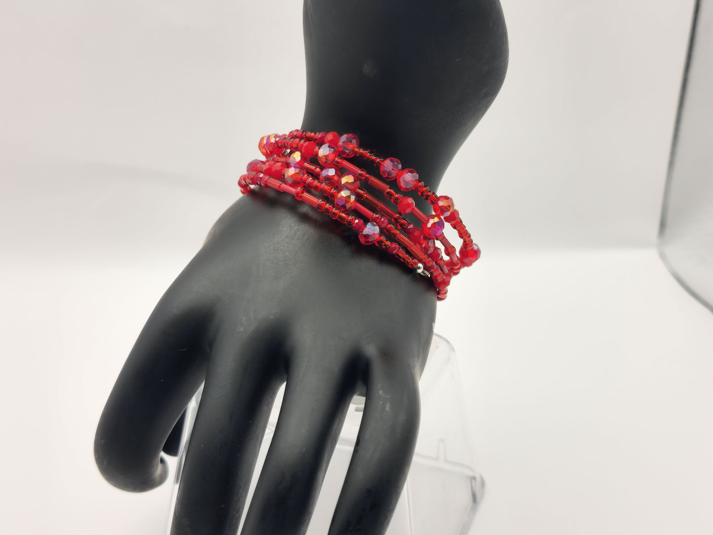 ALL RED Glass Crystal Bracelet