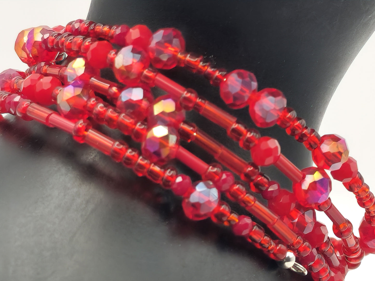 ALL RED Glass Crystal Bracelet