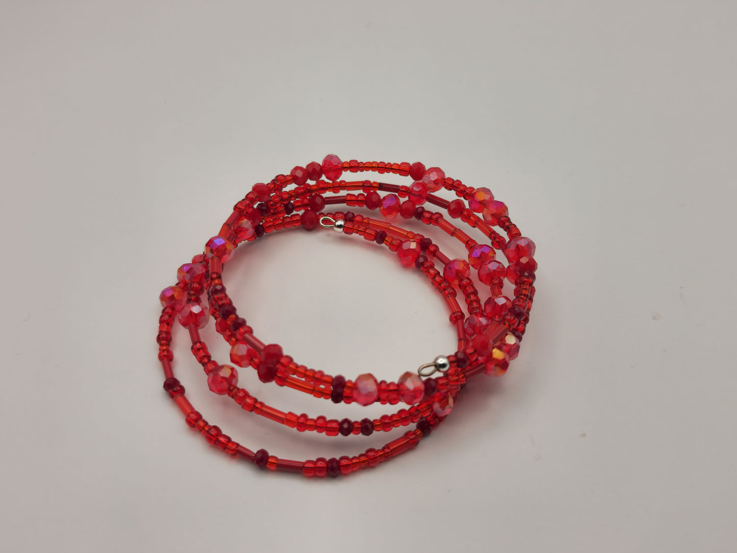 ALL RED Glass Crystal Bracelet