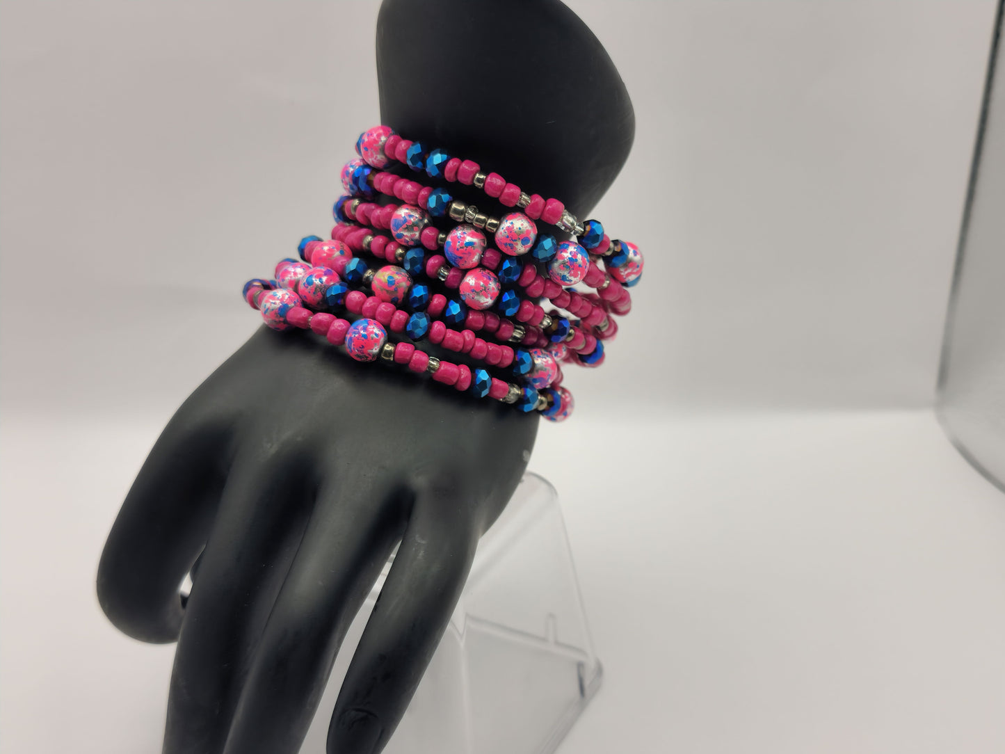 Unique Glass and Seed Bead Bracelet