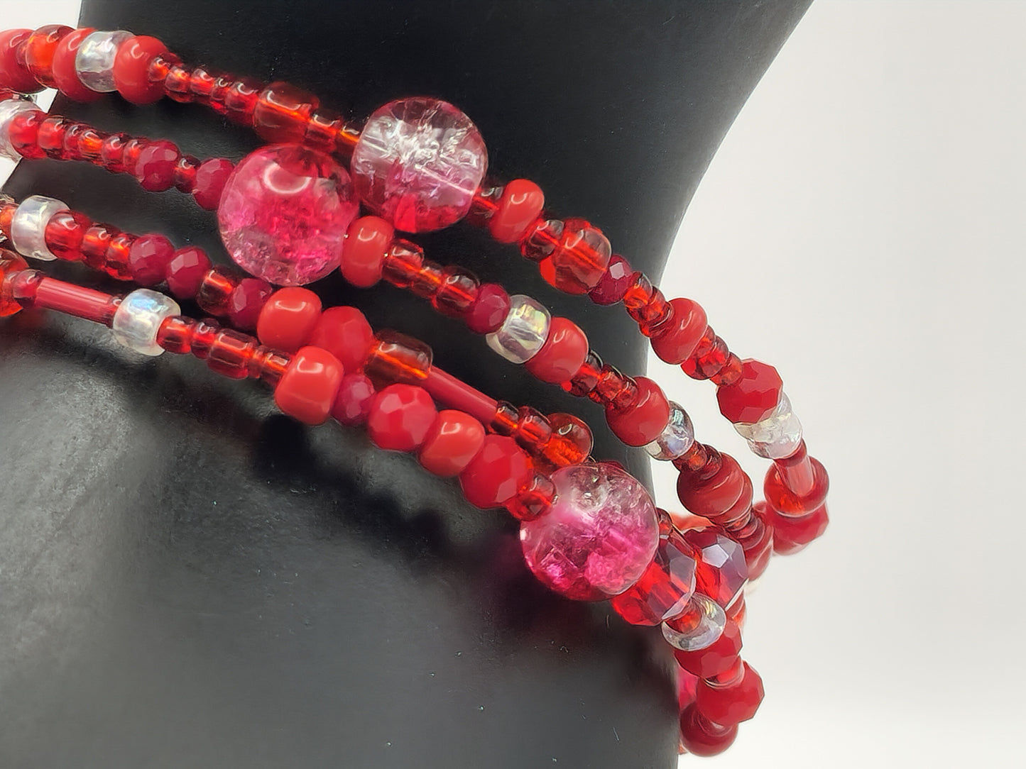 Red Wrap-Around Bracelet