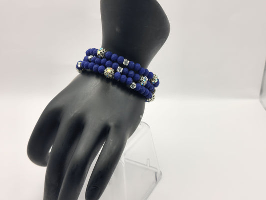 Blue Wrap-Around Bracelet