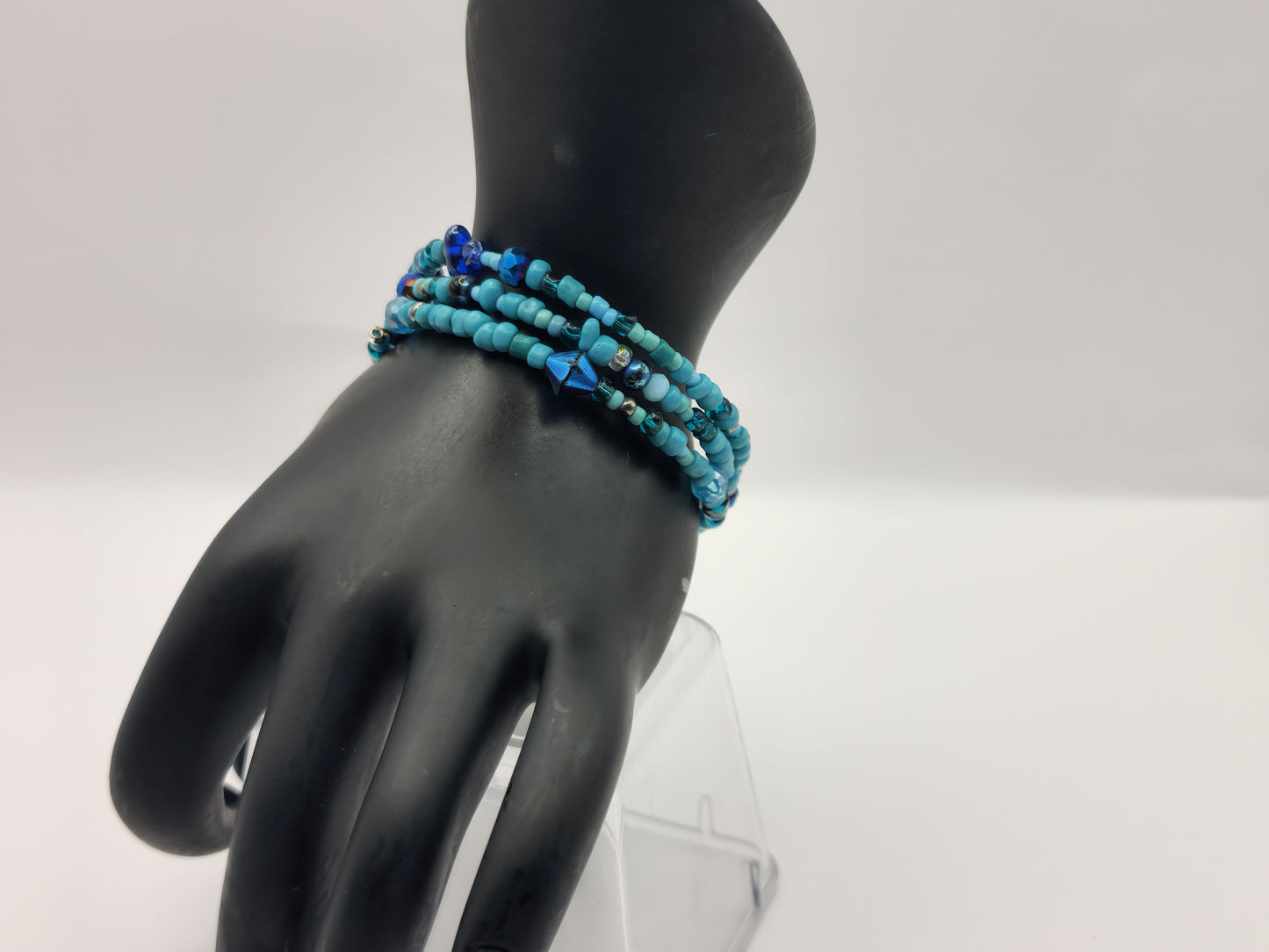 Light Blue Crystal Glass Bracelet