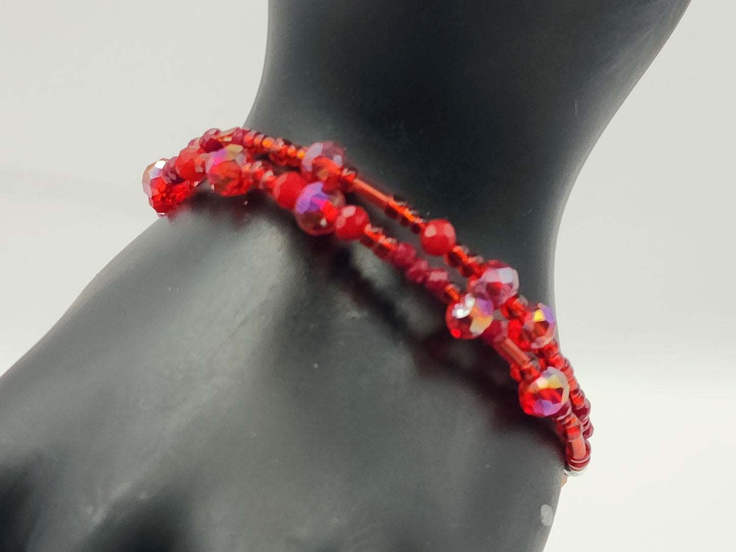 All Red Mini Wrap-Around Bracelet