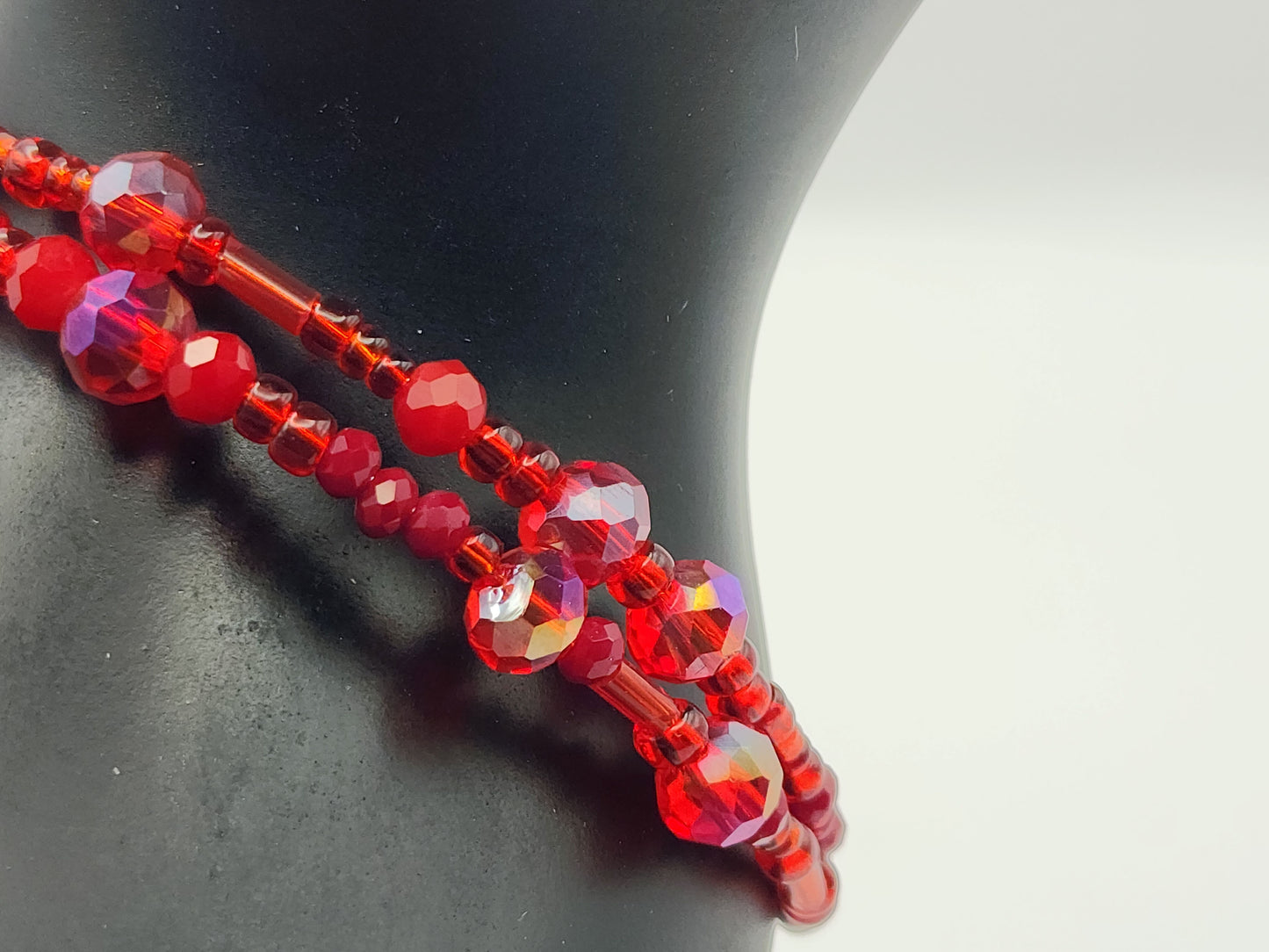 All Red Mini Wrap-Around Bracelet