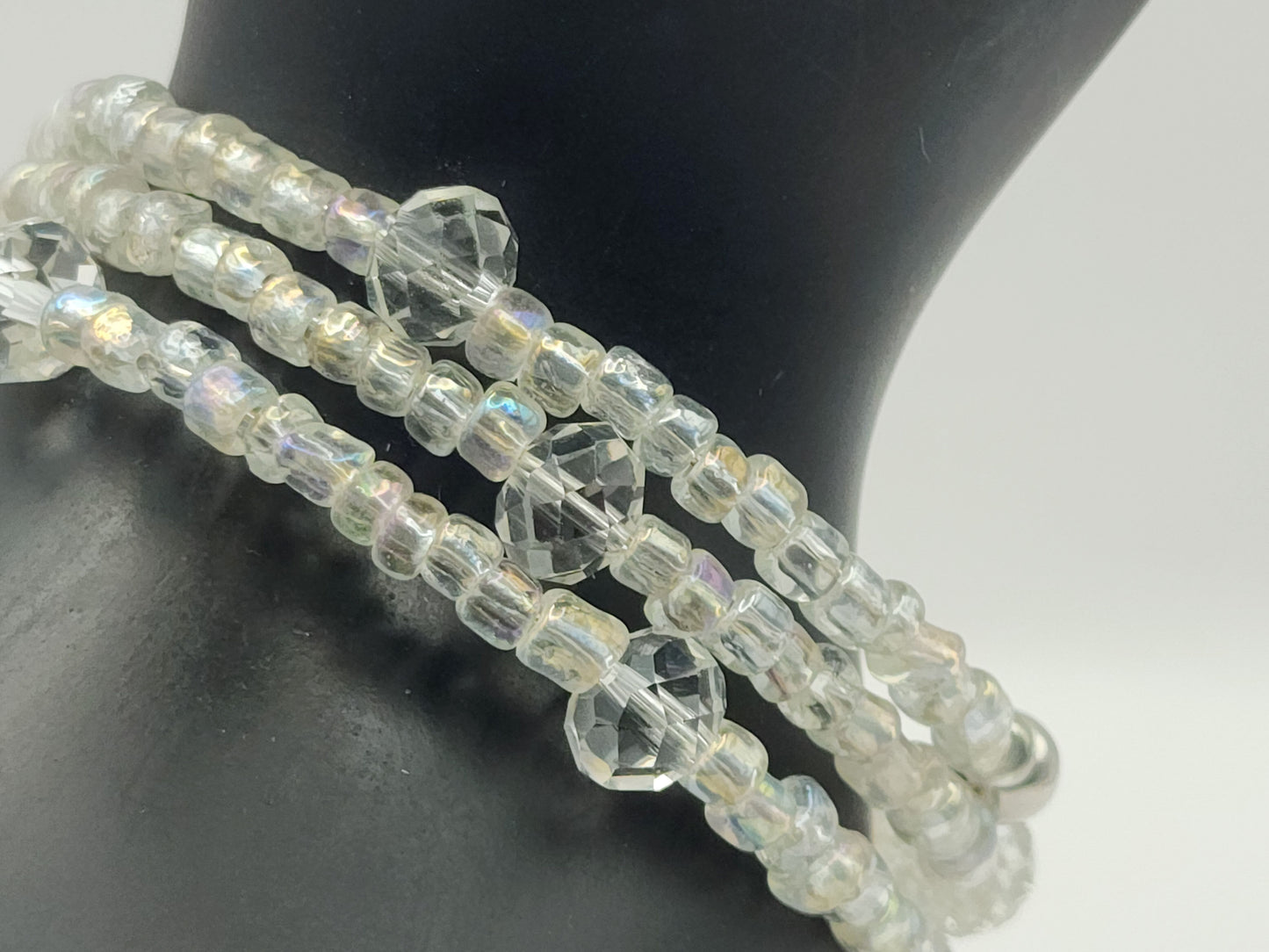 Crystal Clear Wrap-Around Bracelet