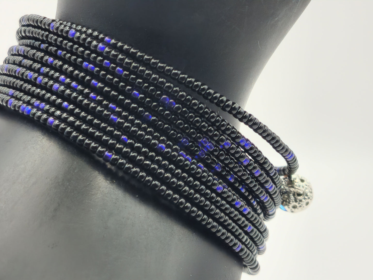 Midnight Seed Bead Wrap-Around