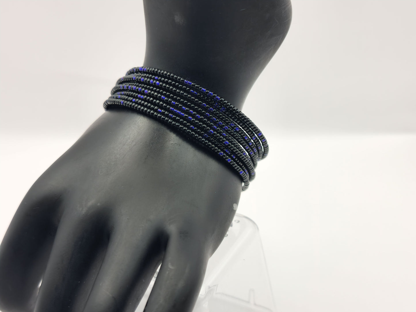 Midnight Seed Bead Wrap-Around