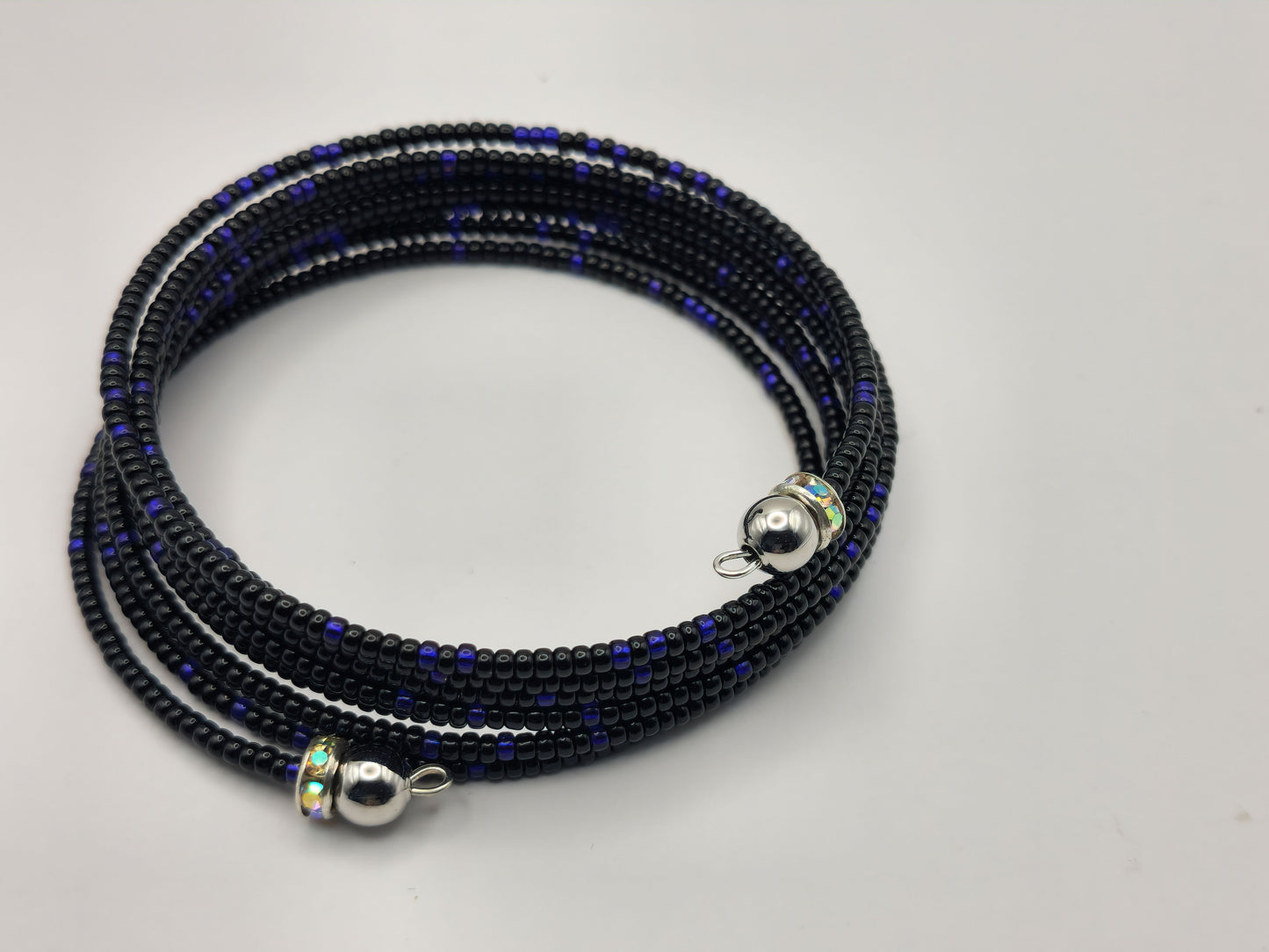 Midnight Seed Bead Wrap-Around