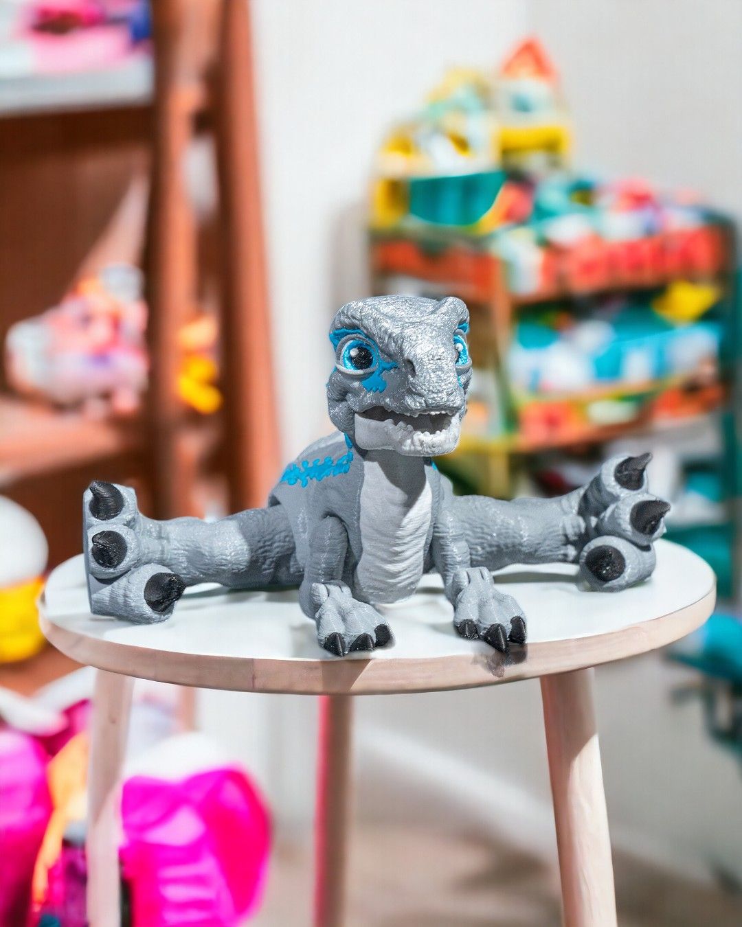 Articulated 3D Printed Velociraptor